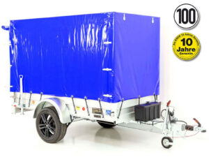 '-Anhänger „Edition 35“ 125x250cm 1300kg | Typ 4.13 | Hochplane 160cm – Blau-Neu