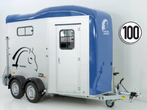 Cheval Liberte Pferdeanhänger Touring Jumping | Pullman-Fahrwerk | Sattelkammer | blau-Neu