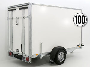 Blyss Kofferanhänger 150x305cm Höhe: 180cm 1,3t | Rampe | SW-Neu