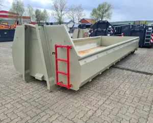 Roll-Off-Container mit grauen Doppelflügeltüren (12 m³)-Neu