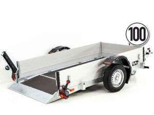 Vezeko Absenkanhänger 127x246cm 1,0t | Bordwandaufsatz-Neu